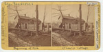 The Cottage of Patrick and Catherine O'Leary; J. H. Abbott, Stereograph, 1871 (ichi-02741)