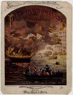 Pity the Homeless, or Burnt Out; James R. Murray, Sheet Music, 1871 (ichi-13455)