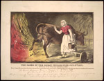 The Cause of the Great Chicago Fire Oct. 9th 1871; Kellogg & Buckeley, Lithograph, ca. 1872 (ichi-34703)