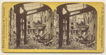 Post Office and Custom House after the Fire; P. B. Greene, Stereograph, 1871 (ichi-64153)
