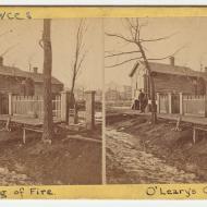 The Cottage of Patrick and Catherine O'Leary; J. H. Abbott, Stereograph, 1871 (ichi-02741)
