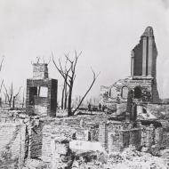 Ruins of Chicago Historical Society Building; Photograph, 1871 (ichi-02770)