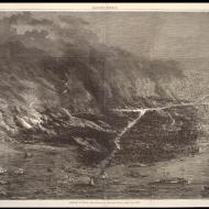 Chicago in Ruins; from Harper's Weekly, October 28, 1871, based on sketches by Theodore R. Davis, 1871 (ichi-02935)