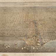 Chicago; I. T. Palmatary for Herline & Hensel, Lithograph, 1857 (ichi-05656)