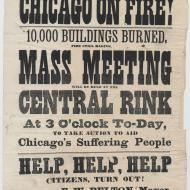 Chicago on Fire!; Broadside, October 9, 1871 (ICHi-20590)