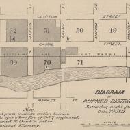 The Saturday Night Fire; A. T. Andreas, History of Chicago, vol. 2, 1885 (ichi-35086)