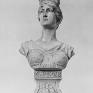 The "I Will" Maiden; Stone Bust, 1893 (ichi-36691)