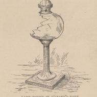 Lamp Found in O'Leary's Barn; from A. T. Andreas, History of Chicago, vol. 2, 1885 (ichi-51076)