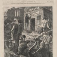 Rebuilding Chicago; Cover Illustration from Every Saturday, December 23, 1871 (ichi-63129)