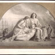 In Memory of the Great Fire at Chicago; Lithograph, based on the Painting by Edward Armitage, 1873 (ichi-63132)