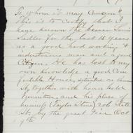 The Case of Lawrence Saddler, 4; Letter from Alex Bengley, January 30, 1872 (ichi-63783)