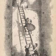 Rescue of Ladies from the Flames; from Frank Luzerne, The Lost City!, 1872 (ichi-63830)