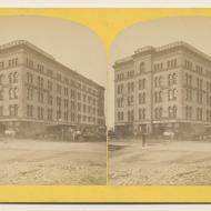 The Lind Block after the Fire; P. B. Greene, Stereograph, 1871 (ichi-64152)