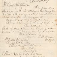 The Mayor Shuts Two Saloons; Letter of Roswell Mason to Lieutenant-General Sheridan, October 20, 1871 (ichi-64372)