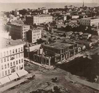 View from Court House Cupola, East/Southeast 2; Alexander Hesler, Photograph, 1858 (ichi-05734)