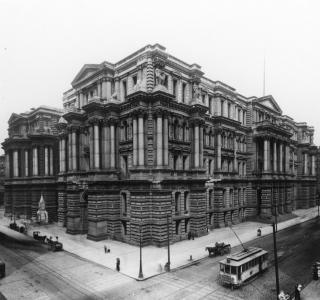 Chicago City Hall and Cook County Courthouse; Barnes-Crosby, Photograph, ca. 1906