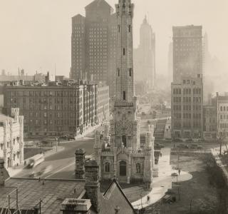 The Water Tower; Kaufman & Fabry, Photograph, 1929 (ichi-29600)