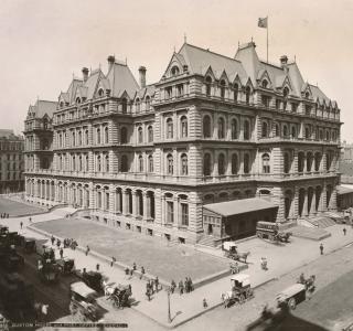 Post Office and Custom House; Photograph, 1889 (ichi-32438)