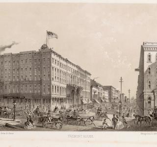 Tremont House;Louis Kurz for Jevne & Almini, Lithograph, 1866-67 (ichi-61955)