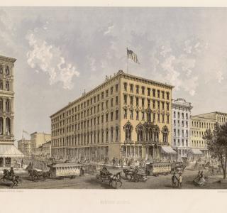 Briggs House; Louis Kurz for Jevne & Almini, Lithograph, 1866-67 (ichi-61958)