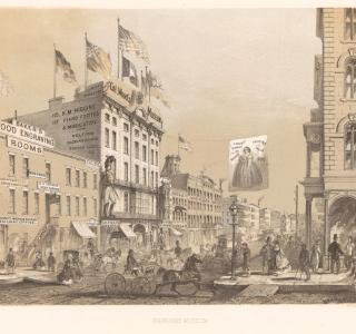 Col. Wood's Museum; Louis Kurz for Jevne & Almini, Lithograph, 1866-67 (ichi-63082)