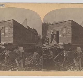 Kerfoot Shanty; P. B. Greene, Stereograph, 1871 (ichi-64267)