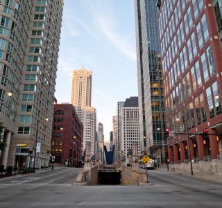 LaSalle Street Tunnel at Kinzie Street; Stefani Foster, Digital Photograph, 2011