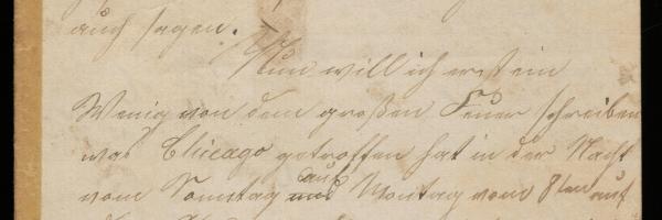 Letter of William Wieboldt to his Parents, October 30, 1871 (ichi-63787)