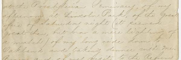 Letter of William Gallagher to his Sister, October 17, 1871 (ichi-64418)