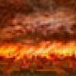 Fire Diorama; Digital Photograph, 2011
