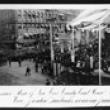 Laying the Cornerstone of the New Cook County Courthouse and City Hall, September 21st, 1906--Vice President Fairbanks Leading the Parade; Barnes-Crosby, Photograph (ichi-19264)