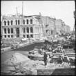 The Rebuilding of the Marine Building; Glass Lantern Slide, ca. 1873 (ichi-02845)