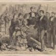 The Wedding Amid The Ruins--A Romantic Incident Following the Destruction Of Chicago; Engraving, 1871 (ichi-02931)