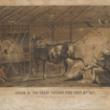 Origin of the Great Chicago fire Oct. 8th 1871; Lithograph from a Painting by L. V. H. Crosby, 1871 (ichi-02945)