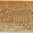 Bird's Eye View of the Business District of Chicago; Lithograph, 1898 (ichi-14892)