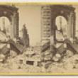 Ruins of the Bryan Block, Northwest Corner of Monroe and LaSalle; G. N. Barnard, Stereograph, 1871 (ichi-21542)