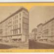 View of Booksellers' Row before the Fire; Lovejoy & Foster, Stereograph, ca. 1871 (ichi-29598)