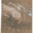 Trying to Save a Wagonload of Goods; Alfred R. Waud, Pencil, Chalk, and Paint Drawing, 1871 (ichi-37787)
