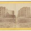 Nixon Building after the Fire; Warren R. Hansen, Stereograph, 1871 (ichi-39576)