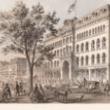 Crosby's Opera House; Louis Kurz for Jevne & Almini, Lithograph, 1866-67 (ichi-62079)