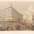Sherman House; Louis Kurz for Jevne & Almini, Lithograph, 1873 (ichi-63067)