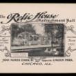The Relic House Refreshment Hall; Cover of Promotional Pamphlet, 1906 (ichi-63842)