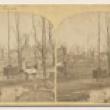 View Northeast toward the Water Tower after the Fire; Shaw, Stereograph, 1871 (ichi-64154)