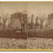 Residence of M.D. Ogden Showing the Ruins of Unity and New England Churches; Stereograph, 1871 (ichi-64159)