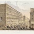 Cor. Lake & State Streets; Louis Kurz for Jevne & Almini, Lithograph, 1866-67 (ichi-64272)