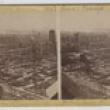 View Southwest from the Water Tower after the Fire; J. H. Abbott, Stereograph, 1871 (ichi-64284)