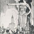 Undaunted--We Build; Image for Fire Semi-Centennial Poster, 1921 (ichi-64432)