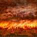 Fire Diorama; Digital Photograph, 2011