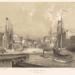 Rush Street Bridge from State St; Louis Kurz for Jevne & Almini, Lithograph, 1866-67 (ichi-63087)